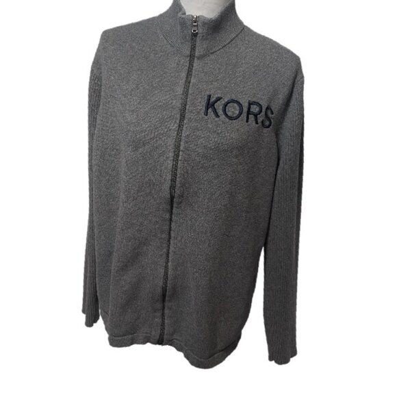 Michael Kors Other - MICHAEL KORS Men's Full Zip Size XL Gray Dress Sweater